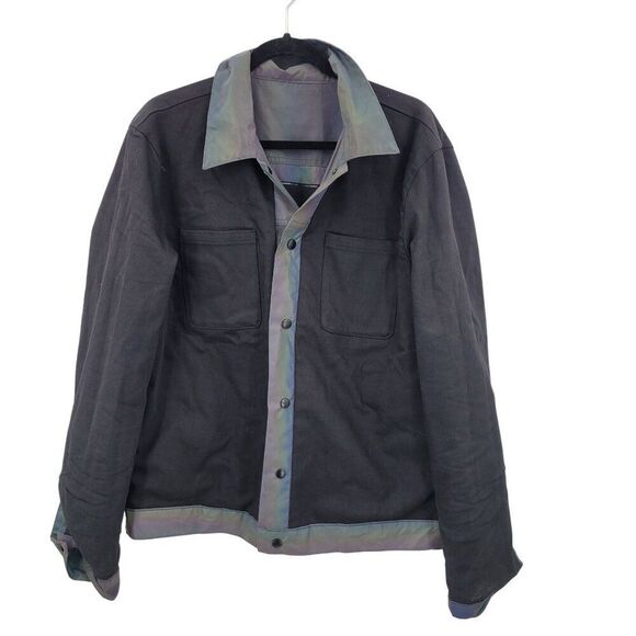 Cult Of Individuality Reversible Type II Denim Jacket Oil Slick Iridescent XL - Picture 16 of 16